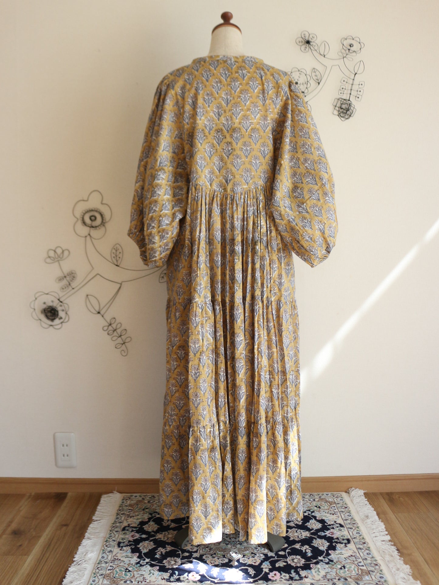 【春限定ダイアナドレス】マスタードイエロー