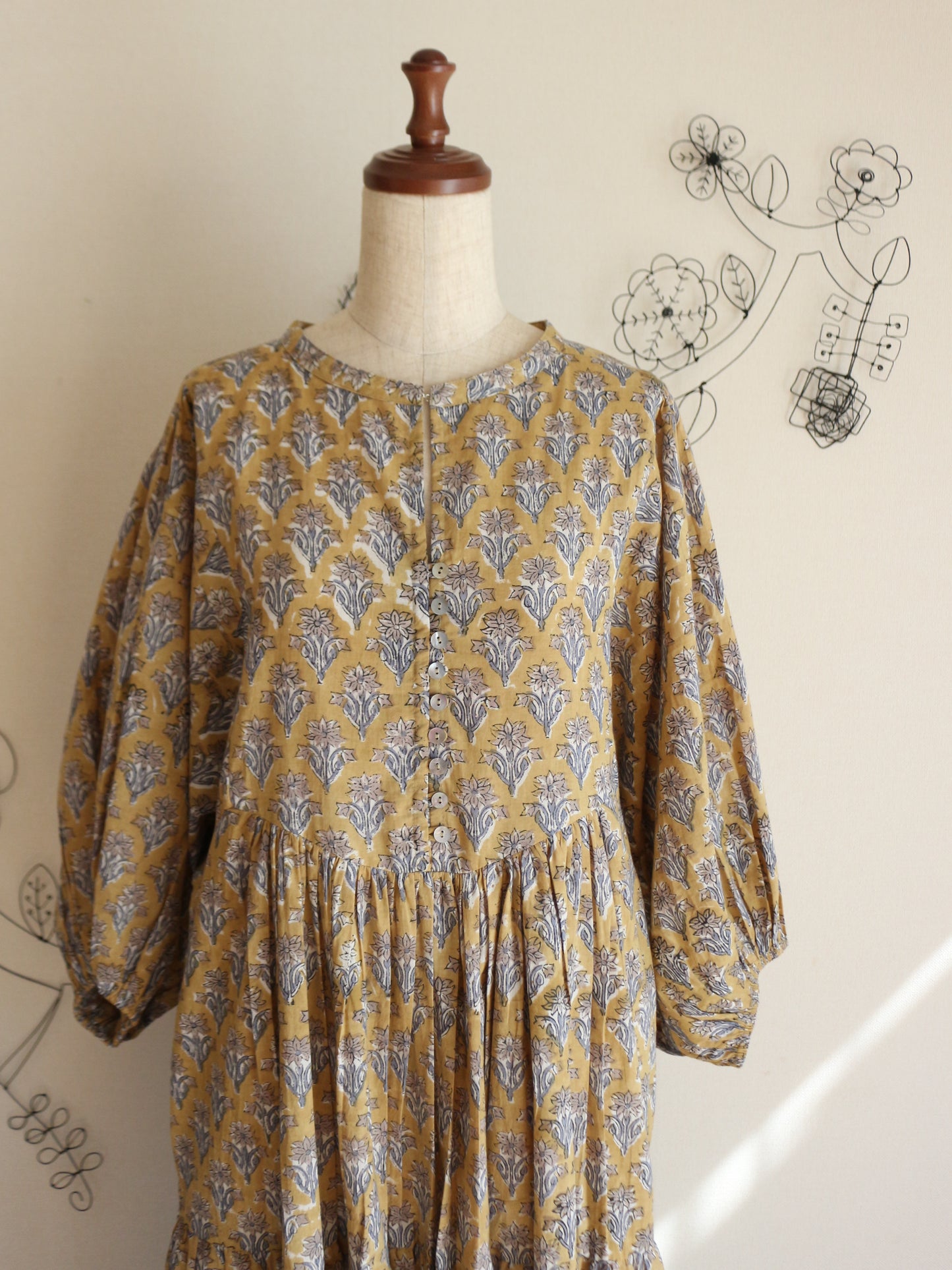 【春限定ダイアナドレス】マスタードイエロー