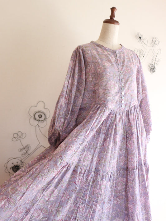 【春限定ダイアナドレス】　フラワーパープル