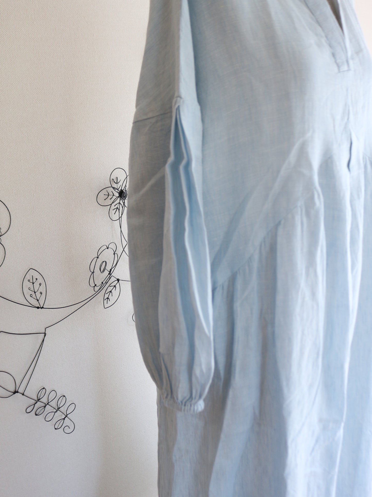 【発売間近！！！】Uttam Series 高級リネンワンピース POWDER BLUE