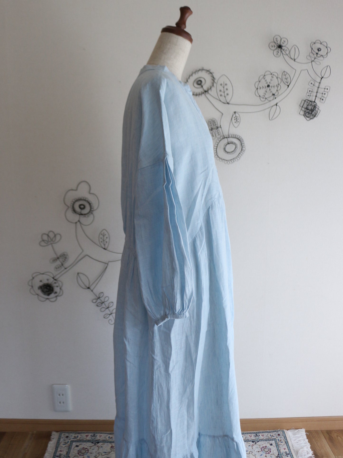 【発売間近！！！】Uttam Series 高級リネンワンピース POWDER BLUE