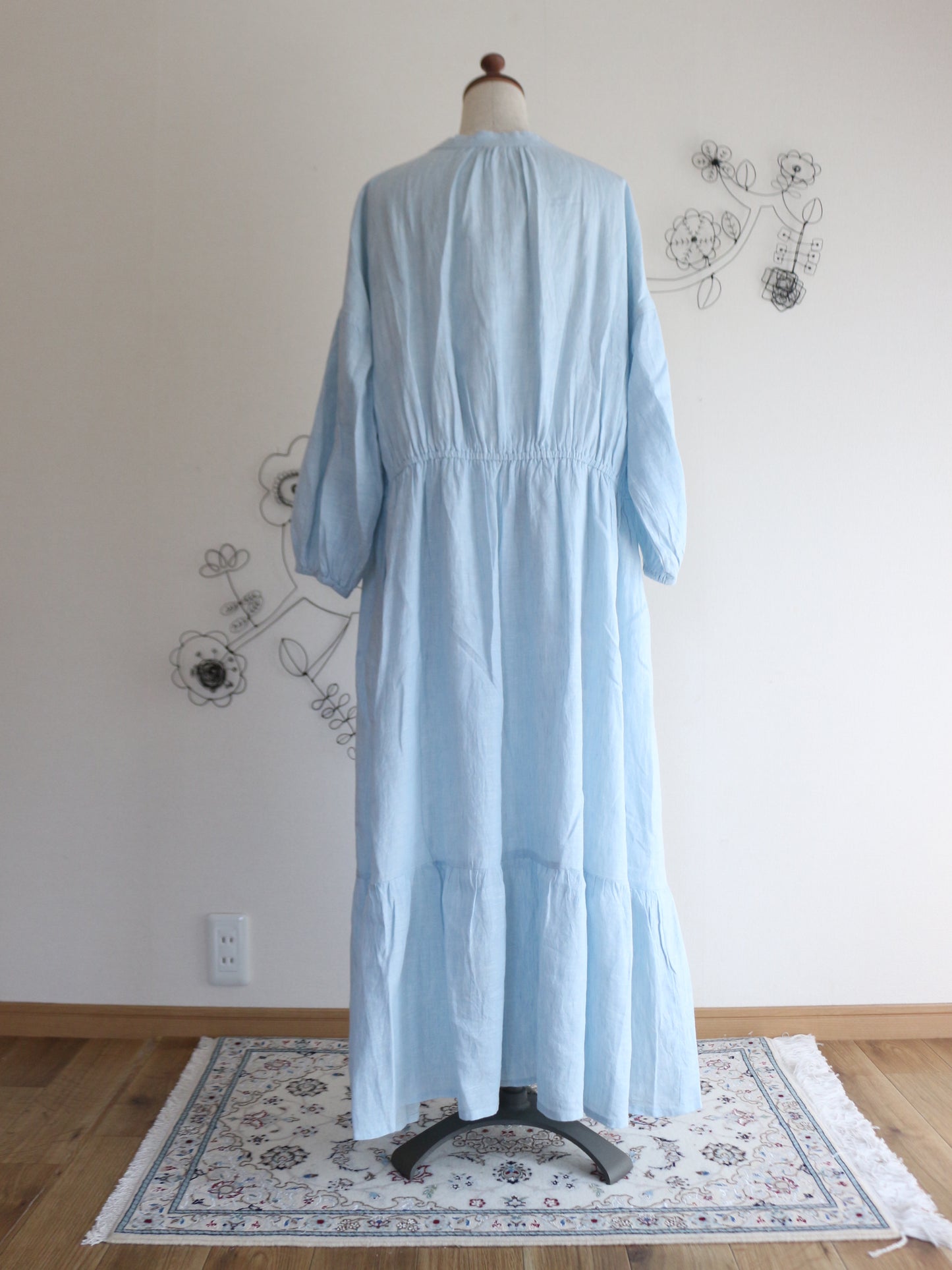 【発売間近！！！】Uttam Series 高級リネンワンピース POWDER BLUE