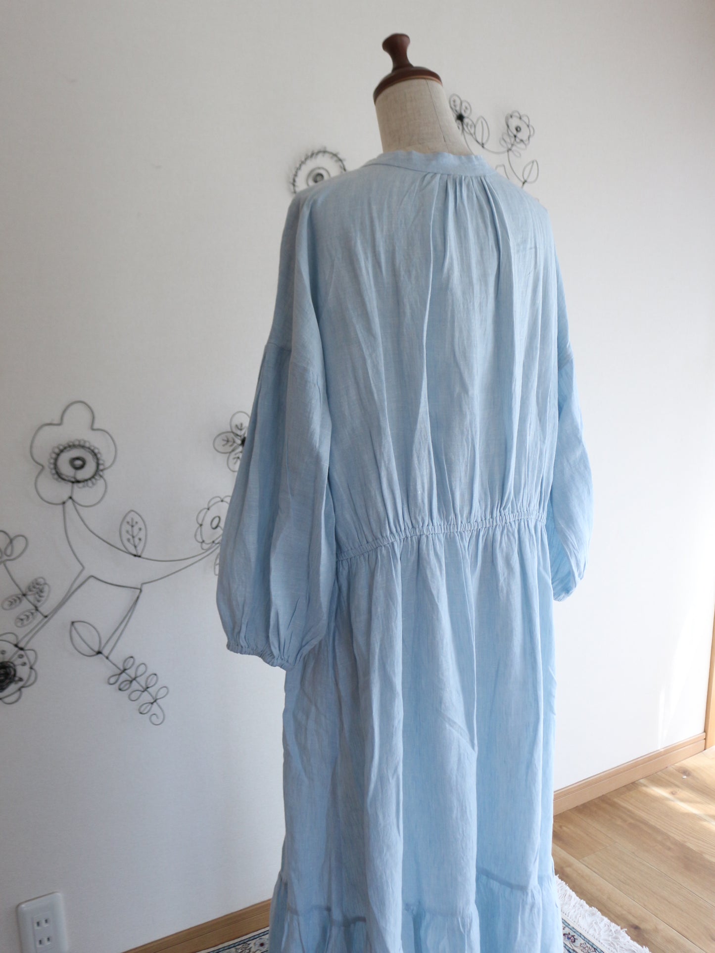 【発売間近！！！】Uttam Series 高級リネンワンピース POWDER BLUE