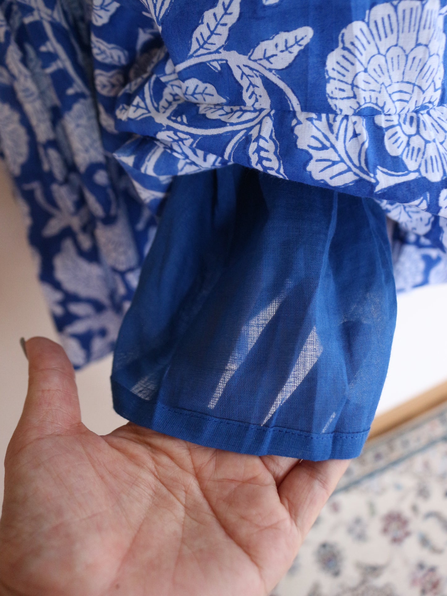 Majestic Flow Skirt 【Botanical Blue】