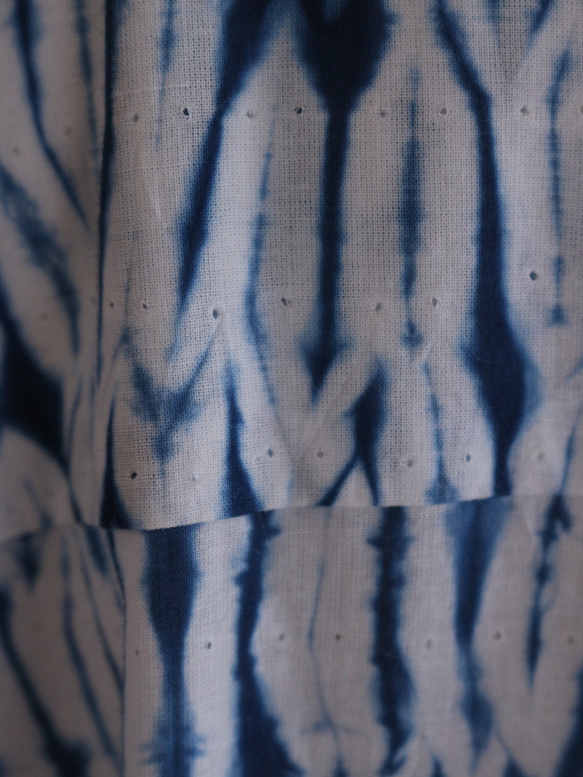 SHIBORI カフタン インディゴブルー
