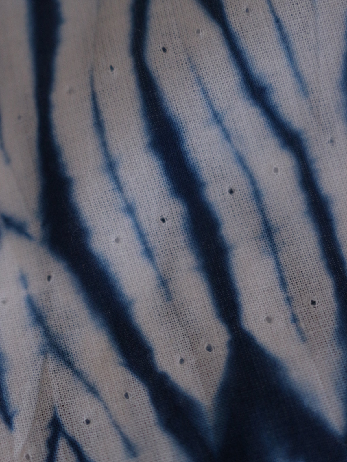 SHIBORI カフタン インディゴブルー