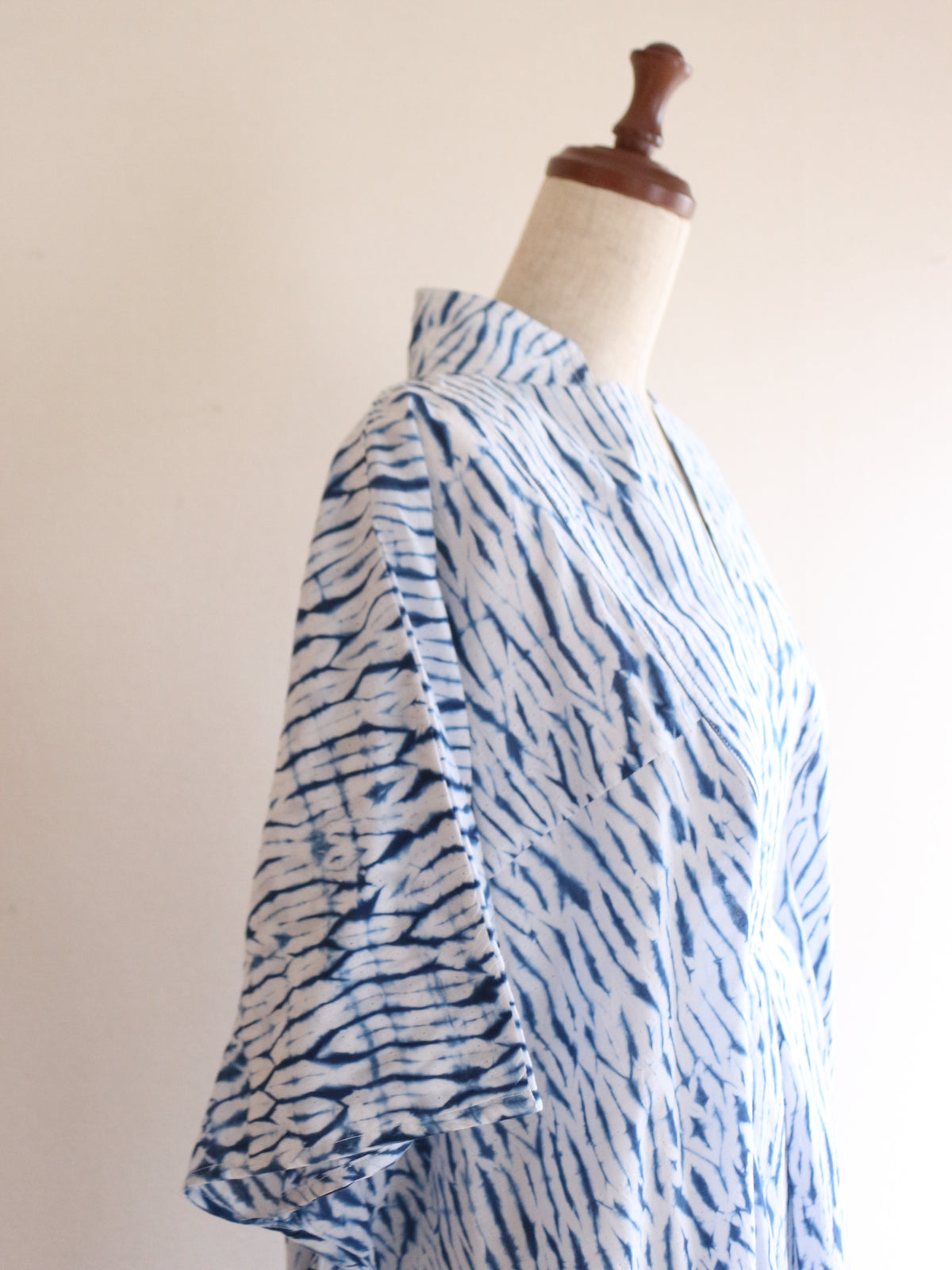 SHIBORI カフタン インディゴブルー