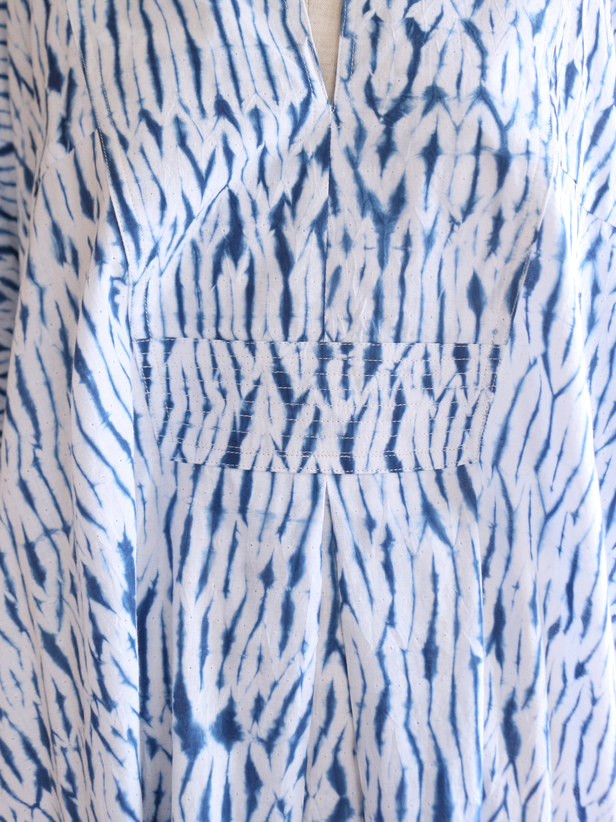 SHIBORI カフタン インディゴブルー