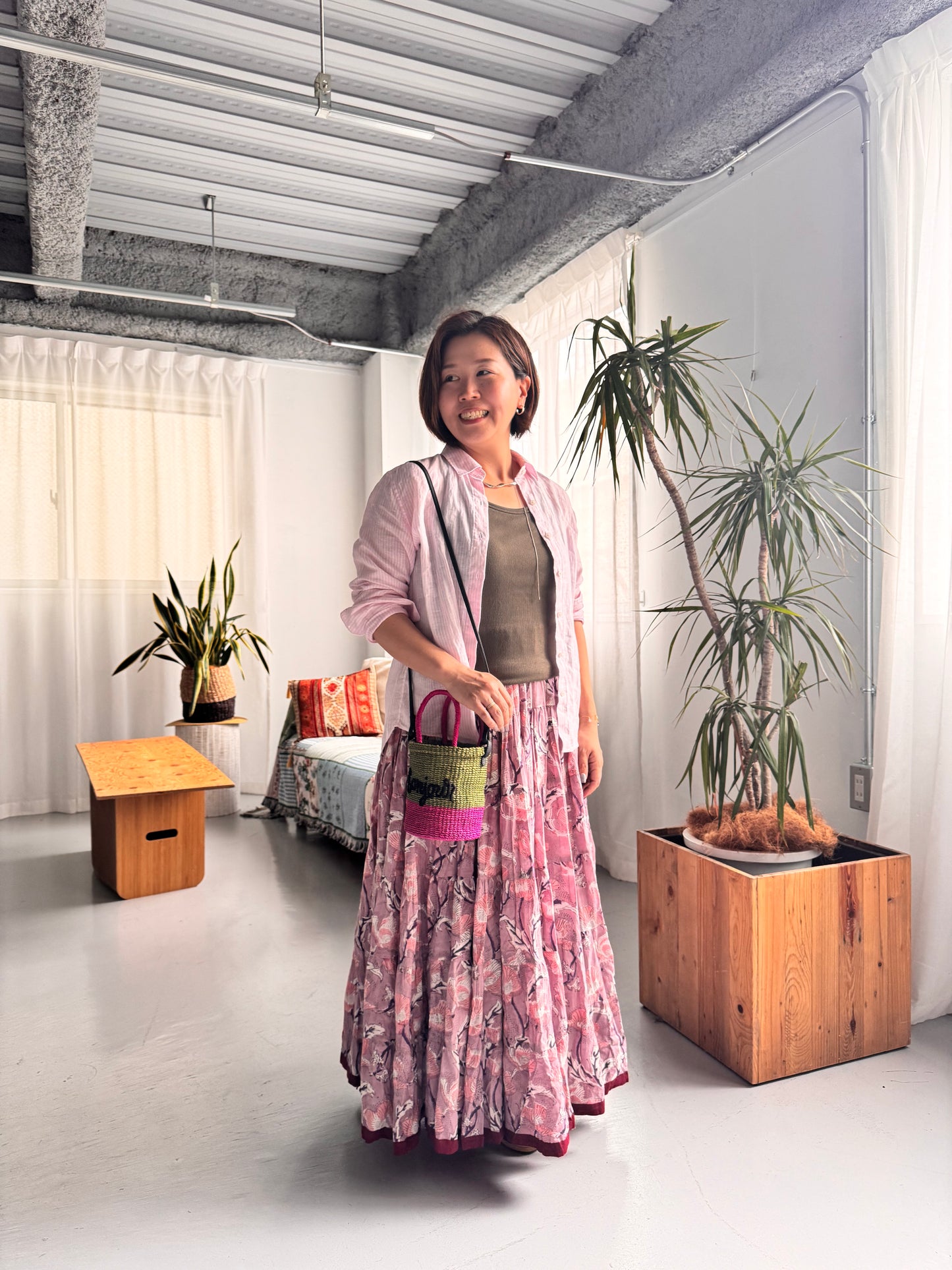 Majestic Flow Skirt 【Dusty Pink】