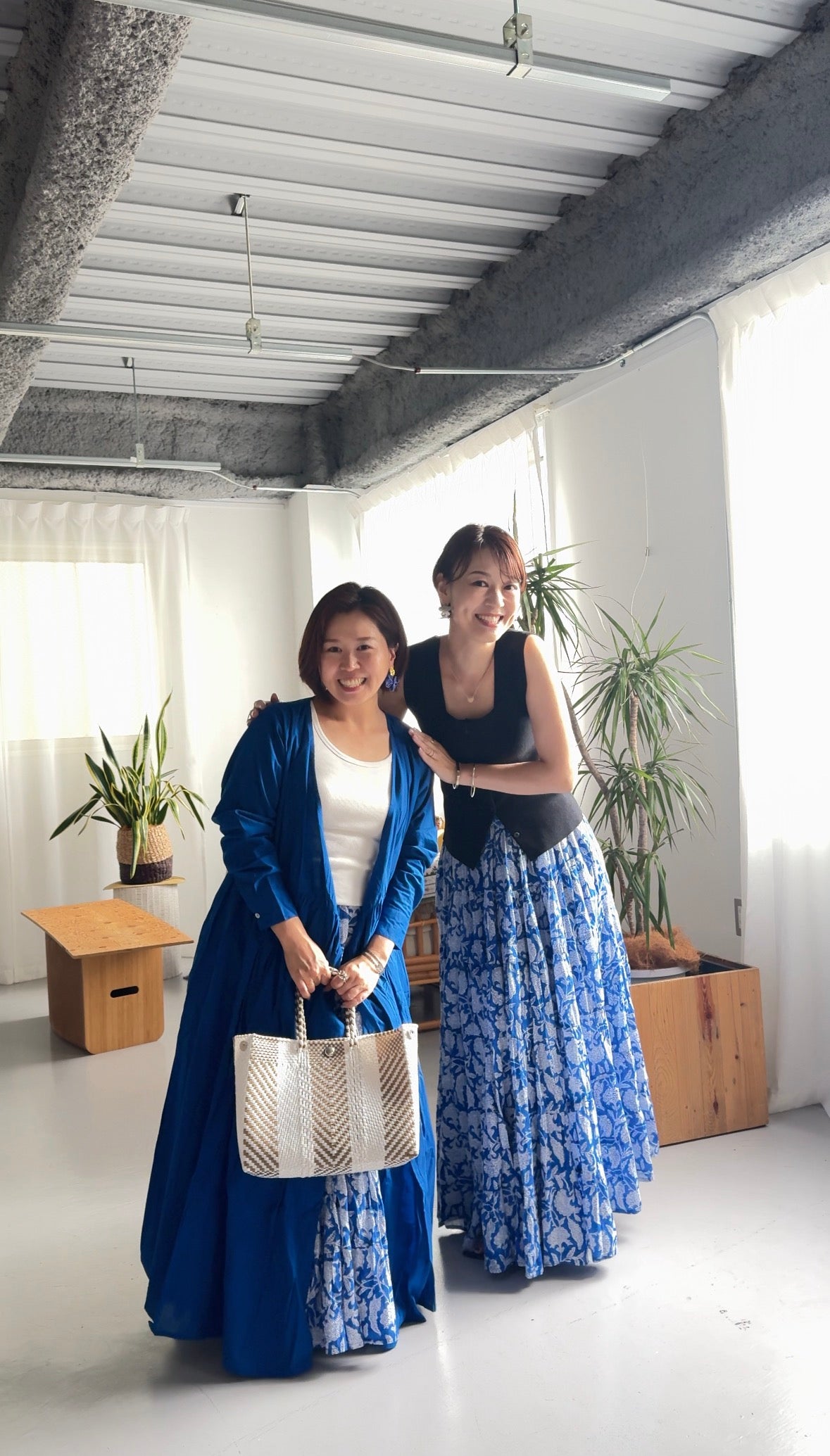 Majestic Flow Skirt 【Botanical Blue】
