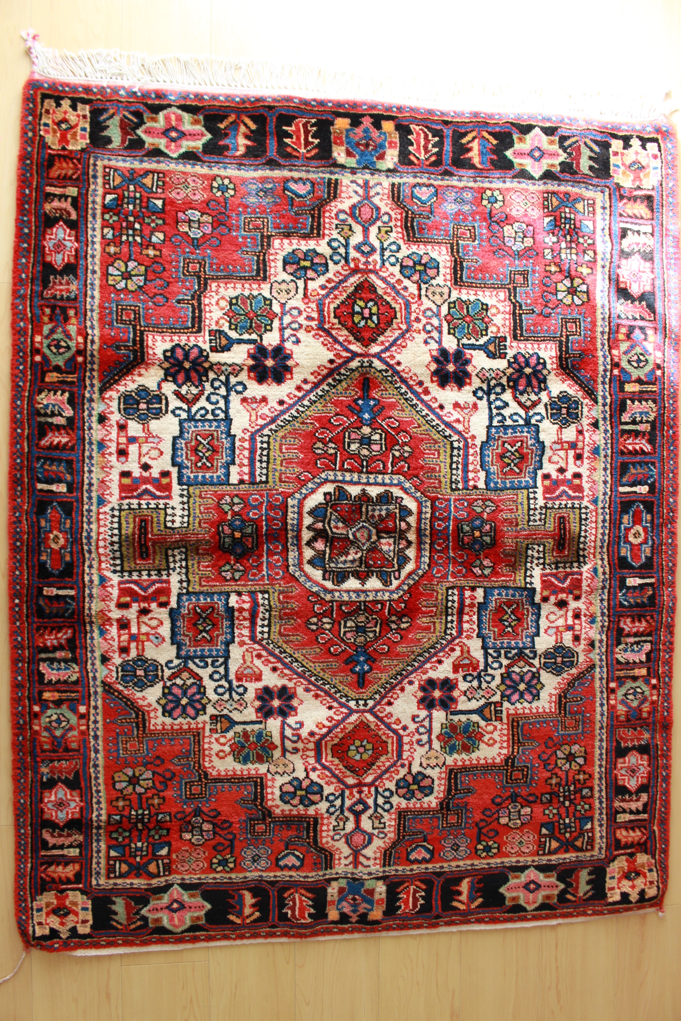 ハマダン産 ペルシャ絨毯 131×80cm - ラグ